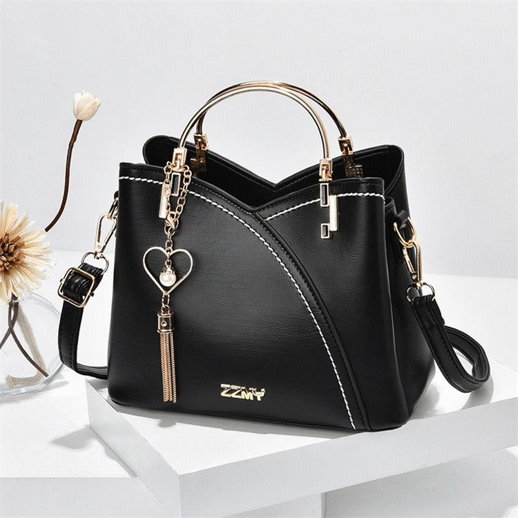 Patchwork PU Leather Large Tote Bag