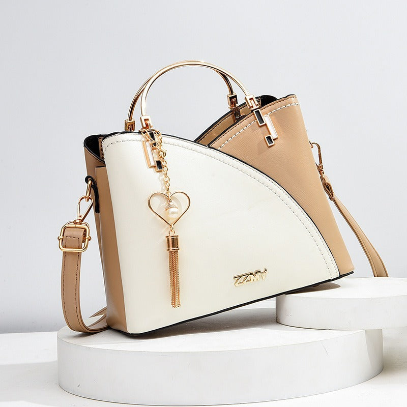 Patchwork PU Leather Large Tote Bag