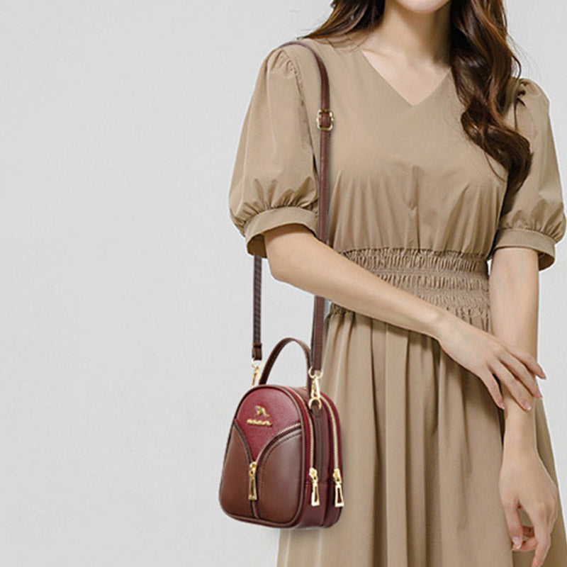 PU Leather Shoulder Handbag