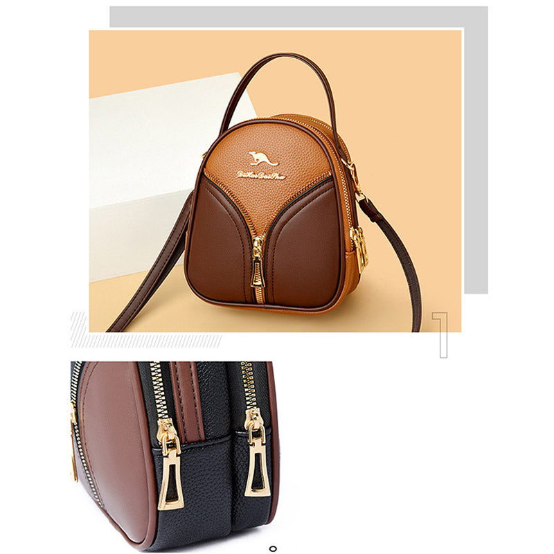 PU Leather Shoulder Handbag
