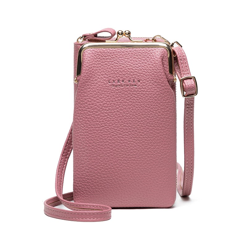 Crystal Leather Shoulder Bag
