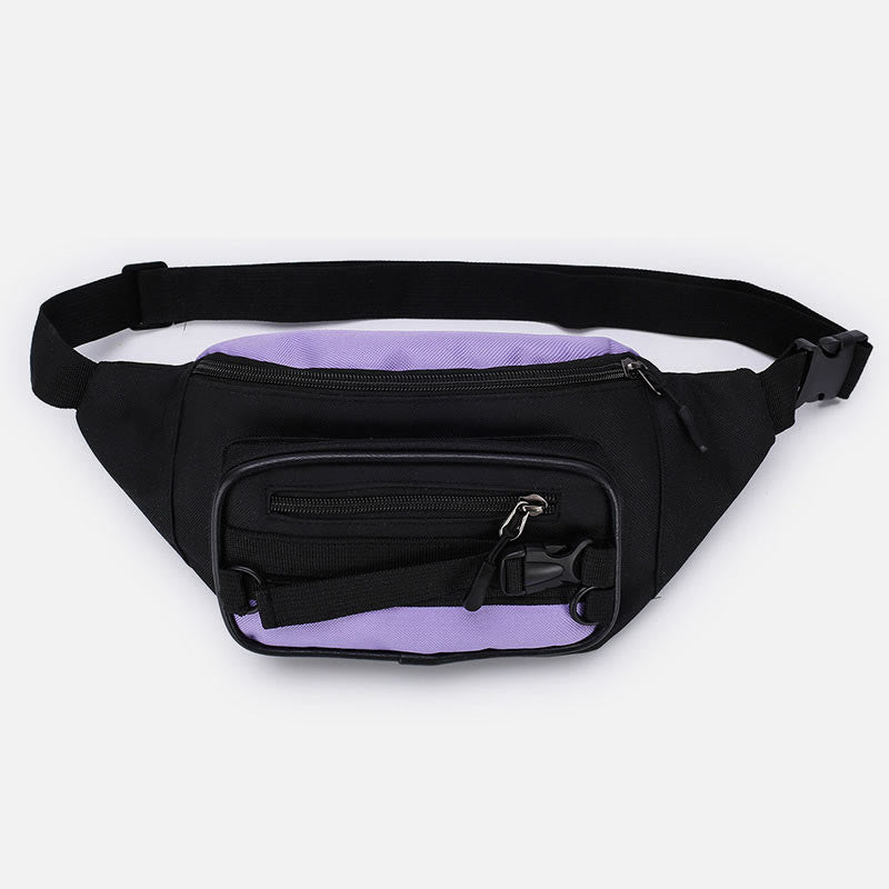 Contrast Color Crossbody Waist Bag