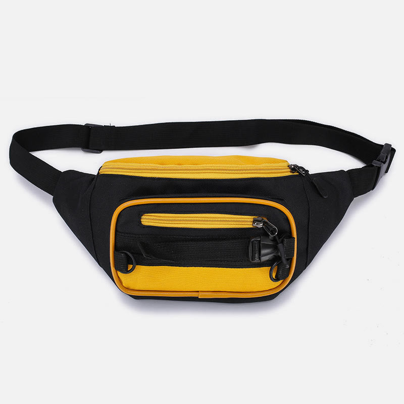 Contrast Color Crossbody Waist Bag
