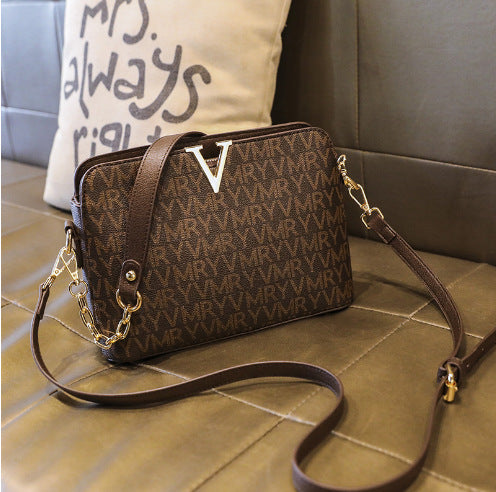 Versatile Vintage Printed Shell Bag