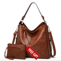 Luxury Leather Hobo Handbag