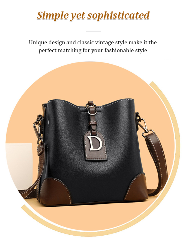 Retro Casual Bucket Bag