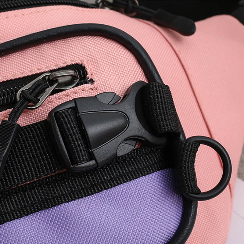Contrast Color Crossbody Waist Bag