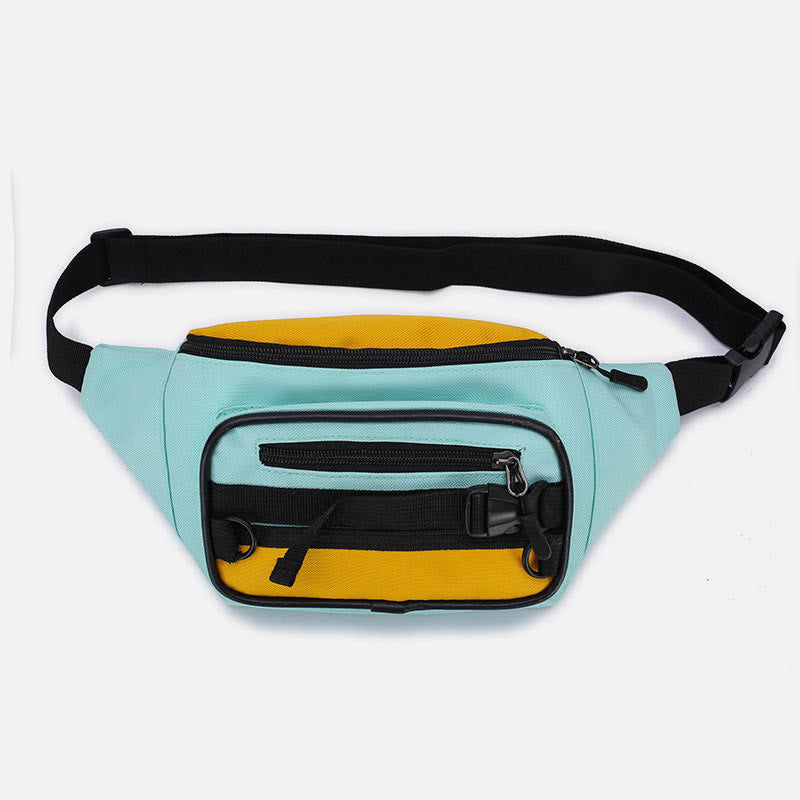 Contrast Color Crossbody Waist Bag