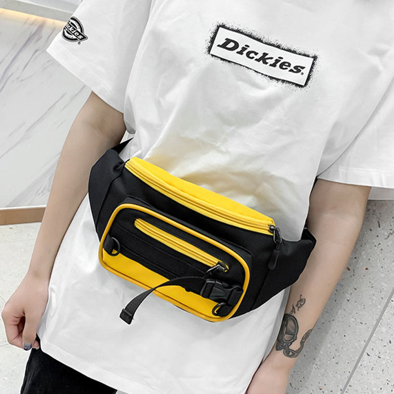 Contrast Color Crossbody Waist Bag
